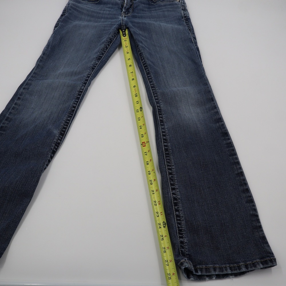 Ariat Perfect Rise Bootcut Jeans Womens 29S Medium Wash REAL Denim Blue Deco - Picture 4 of 11